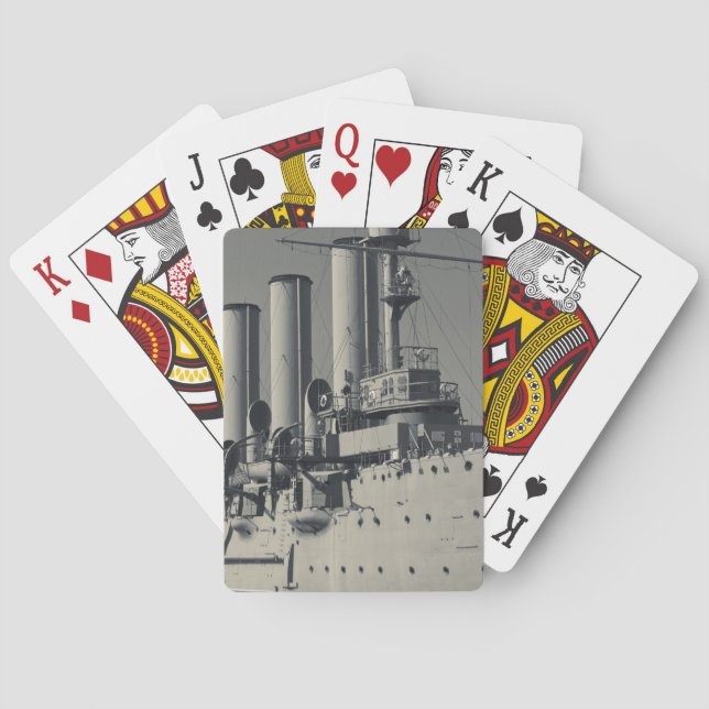 Saint Petersburg, Cruiser Aurora Poker Cards (Back)