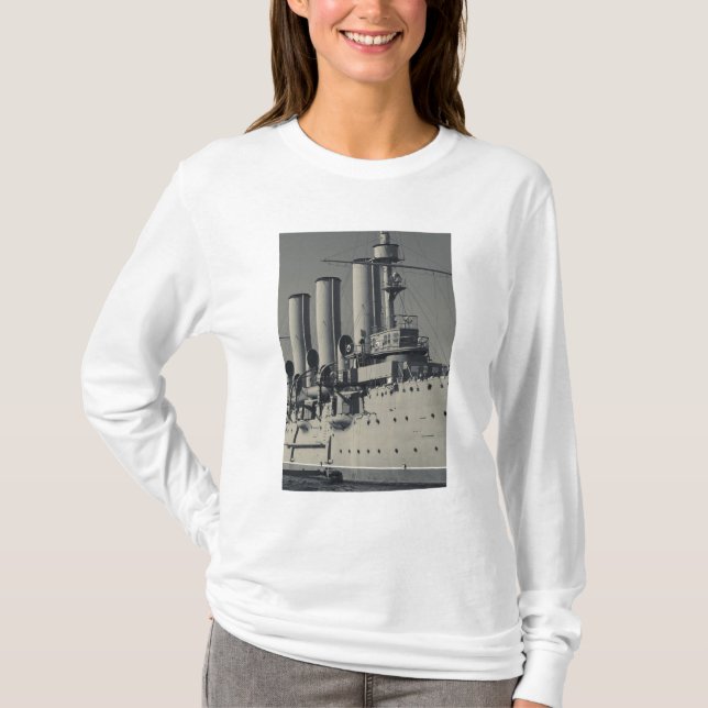 Saint Petersburg, Cruiser Aurora T-Shirt (Front)