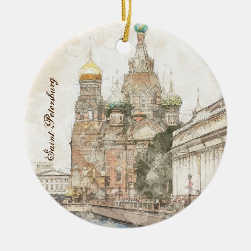 Saint_Petersburg Russia Ceramic Ornament