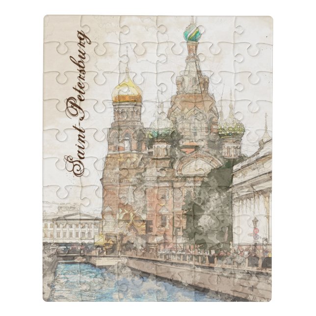 Saint Petersburg Russia Jigsaw Puzzle | Elegant  (Puzzle Vertical)