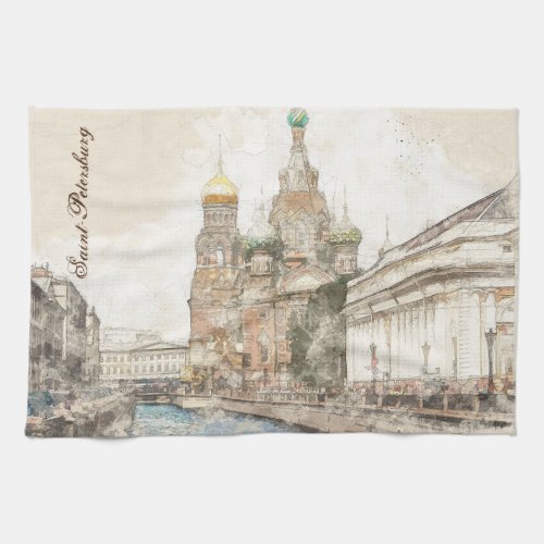 Saint_Petersburg Russia Kitchen Towel