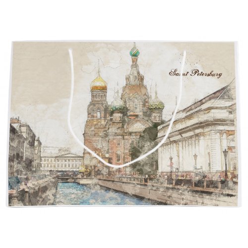 Saint_Petersburg Russia Large Gift Bag