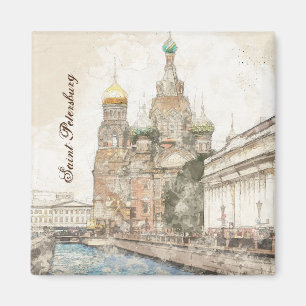 Saint Petersburg Russia Magnet Historic European