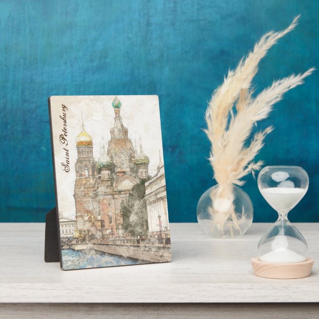 Saint Petersburg Russia Plaque – Historic City  (Side)