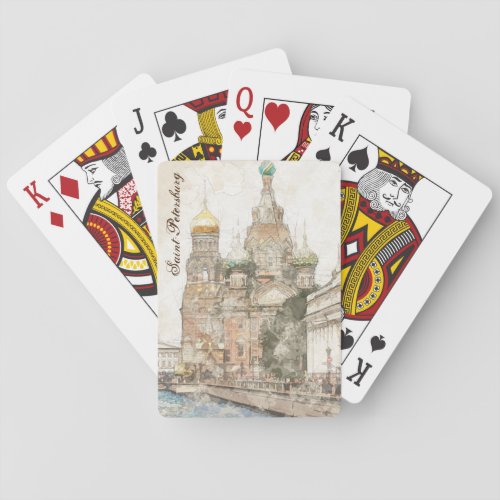 Saint_Petersburg Russia Poker Cards