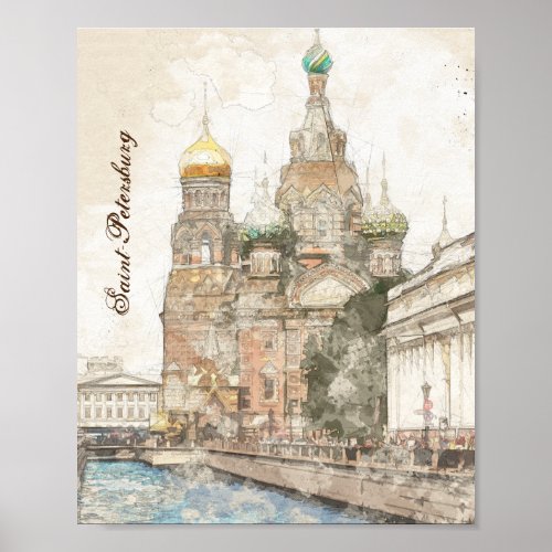 Saint_Petersburg Russia  Poster