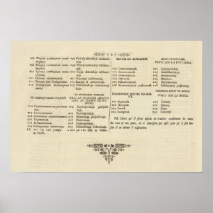 Saint Petersburg, Russia Title Page Index Page 3 Poster