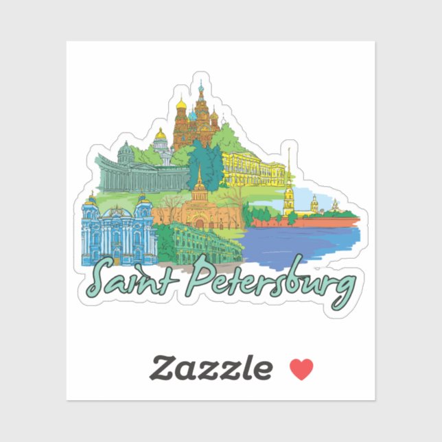 saint petersburg sticker (Sheet)