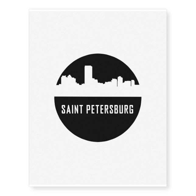 Saint Petersburg Temporary Tattoos (Front)