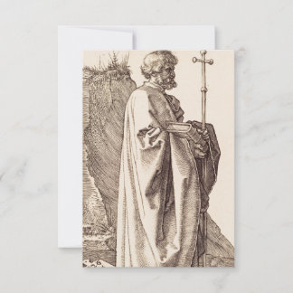 Saint Philip By Albrecht Durer Art Holy Card