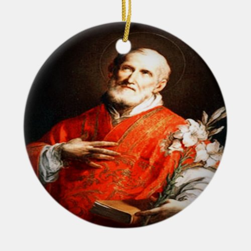 Saint Philip Neri Ceramic Ornament