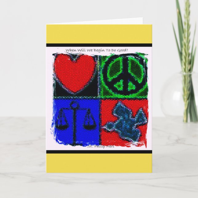 Saint Philip Neri Quote Card (Front)