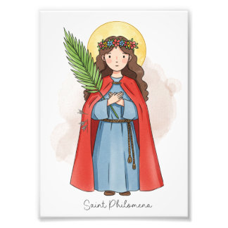 Saint Philomena, Catholic Photo Print