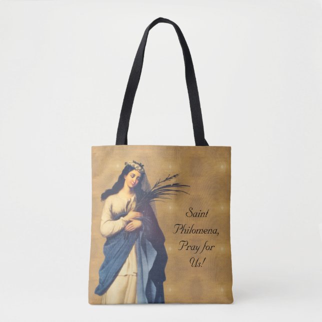 Saint Philomena Customizable Tote Bag (Front)