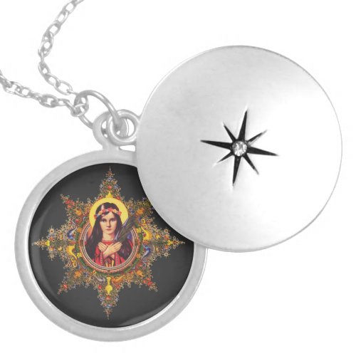 Saint Philomena Locket Necklace