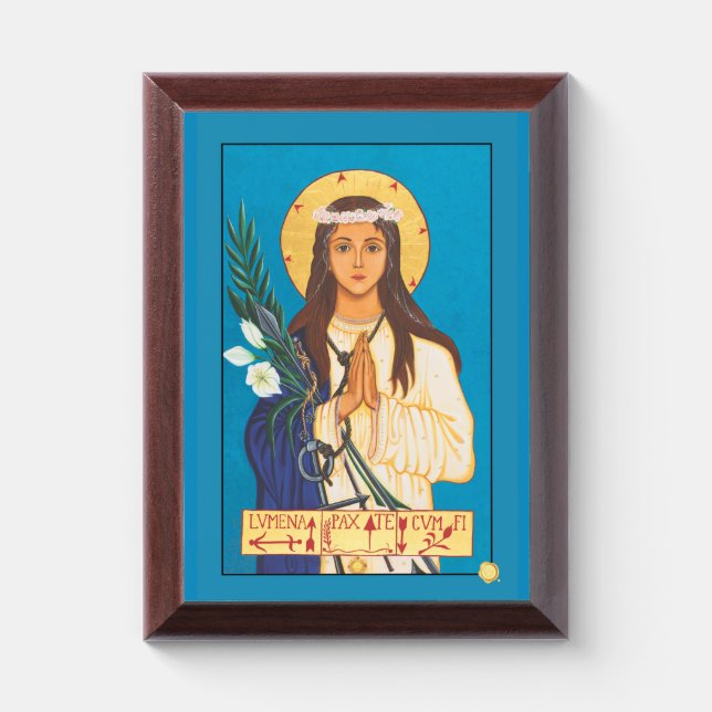 Saint Philomena the Wonderworker Icon Plaque (Vertical)