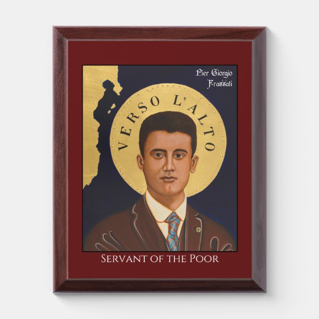 Saint Pier Giorgio Frassiti Icon Plaque (Vertical)