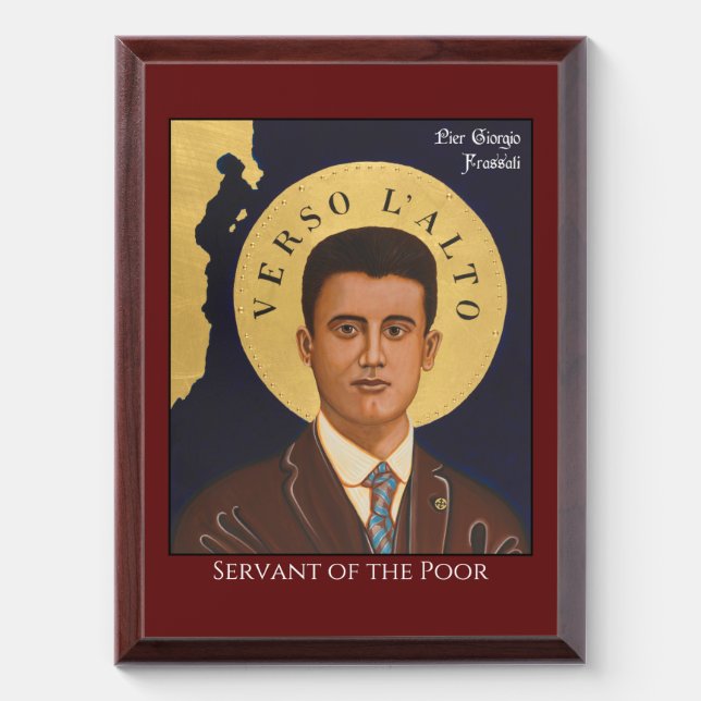 Saint Pier Giorgio Frassiti Icon Plaque (Vertical)