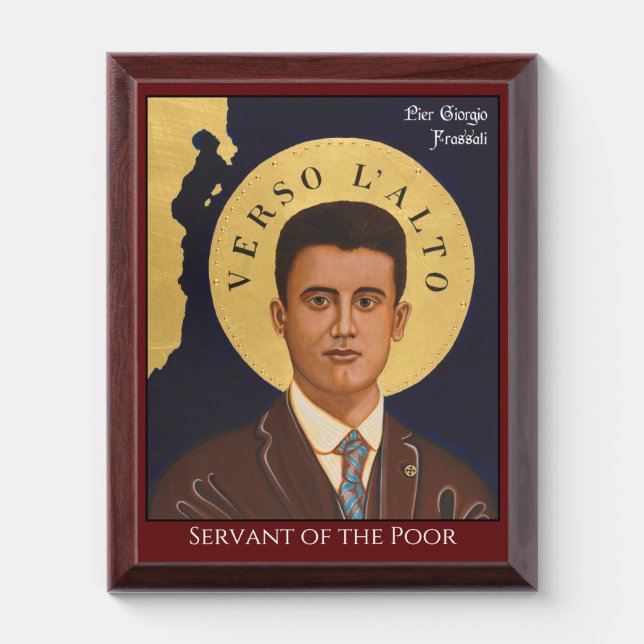 Saint Pier Giorgio Frassiti Icon Plaque (Vertical)