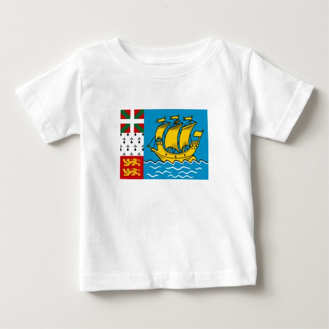 Saint Pierre and Miquelon Flag Baby T-Shirt (Front)