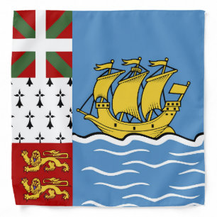 Saint Pierre and Miquelon flag Bandana