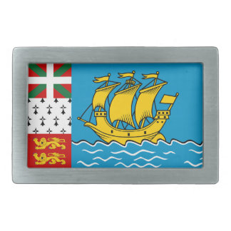 Saint Pierre and Miquelon Flag Belt Buckle