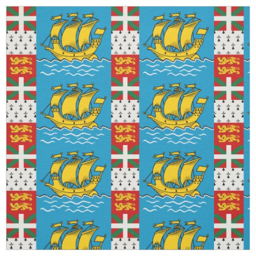 Saint Pierre and Miquelon Flag Fabric