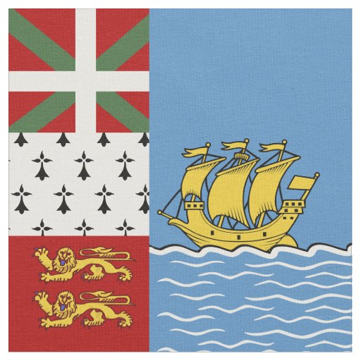 Saint Pierre and Miquelon flag Fabric