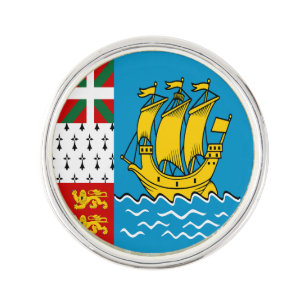 Saint Pierre and Miquelon Flag Lapel Pin