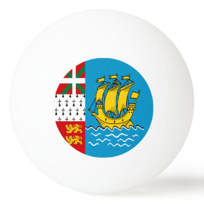 Saint Pierre and Miquelon Flag Ping Pong Ball