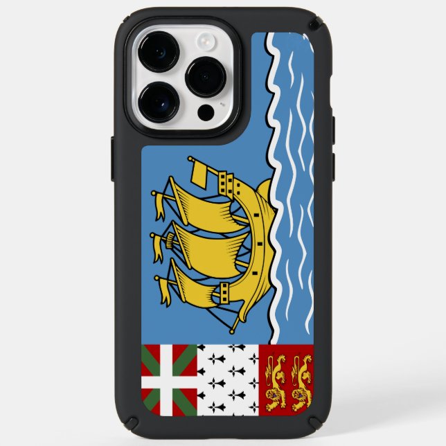 Saint Pierre and Miquelon flag Speck iPhone Case (Front)