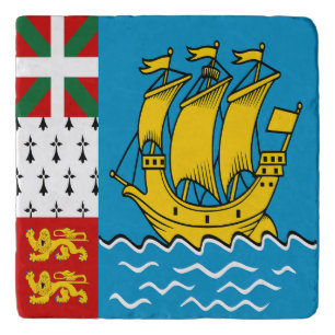 Saint Pierre and Miquelon Flag Trivet