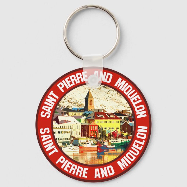 Saint Pierre and Miquelon                          Keychain (Back)