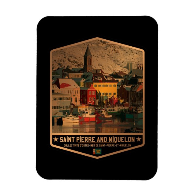 Saint Pierre and Miquelon Magnet (Vertical)