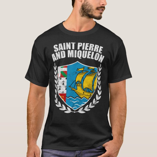 Saint Pierre And Miquelon T-Shirt (Front)