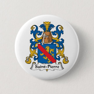 Saint-Pierre Family Crest Pinback Button