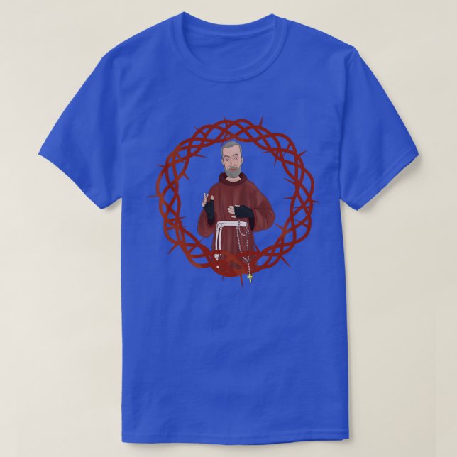Saint Pius of Pietrelcina Padre Pio 3 T-Shirt (Design Front)