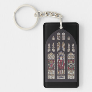 Saint Polycarp Cathedral Stained Glass Art Keychain