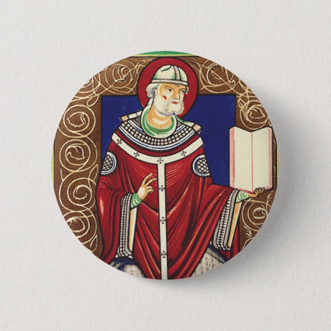  Saint Pope Gregory the Great Button (Front)