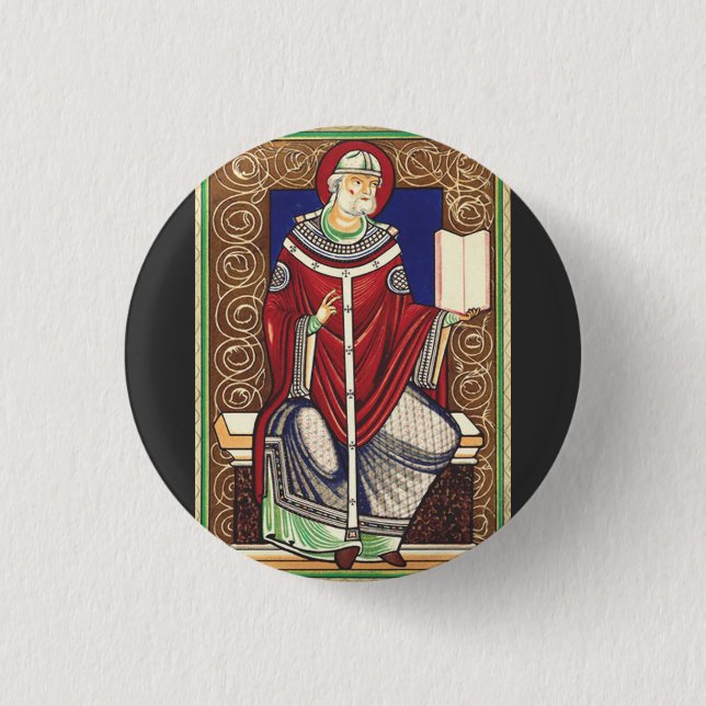  Saint Pope Gregory the Great Button (Front)