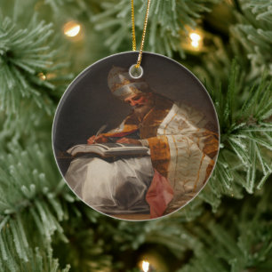 Saint Pope Gregory the Great Ceramic Ornament