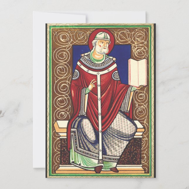  Saint Pope Gregory the Great Invitation (Front)