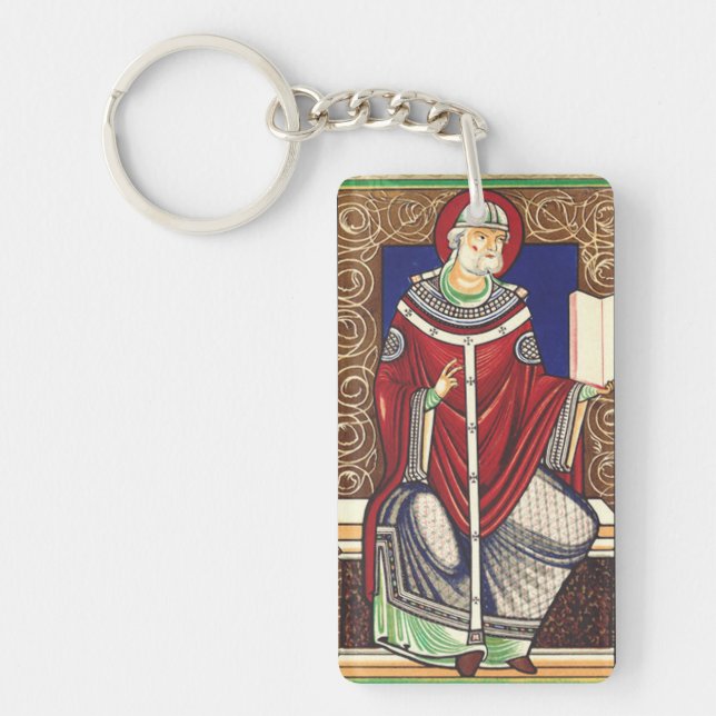  Saint Pope Gregory the Great Keychain (Front)