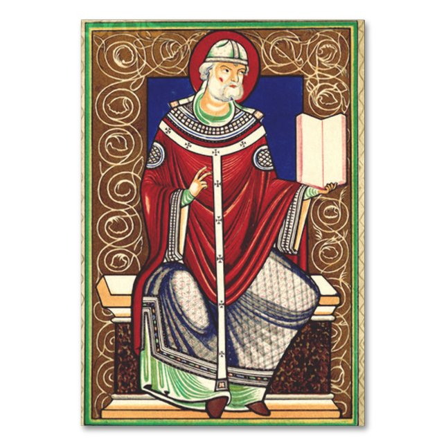  Saint Pope Gregory the Great Table Number (Front)
