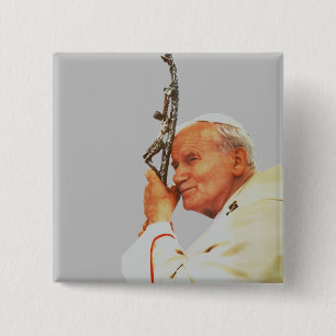 Saint Pope John Paul II Button
