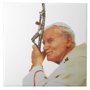 Saint Pope John Paul II Ceramic Tile