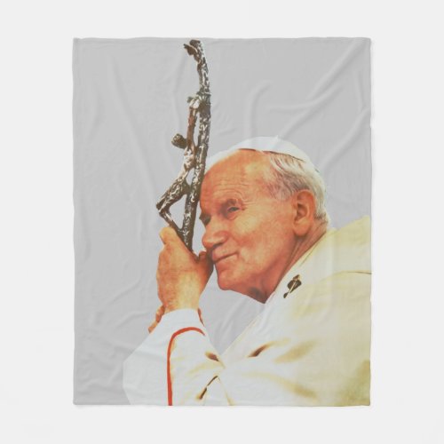 Saint Pope John Paul II  Fleece Blanket