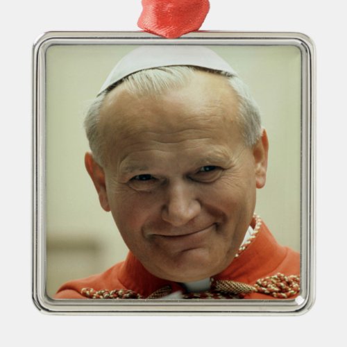 Saint Pope John Paul II Metal Ornament