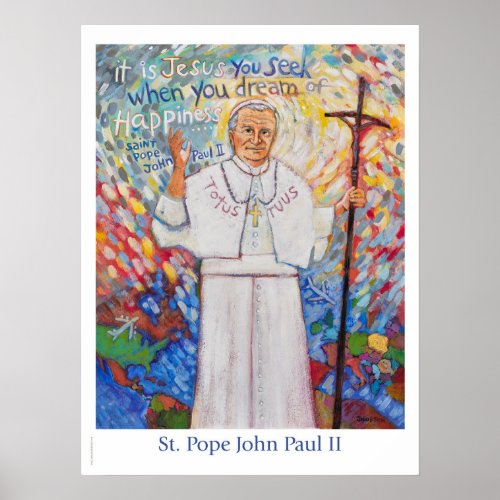 Saint Pope John Paul II poster