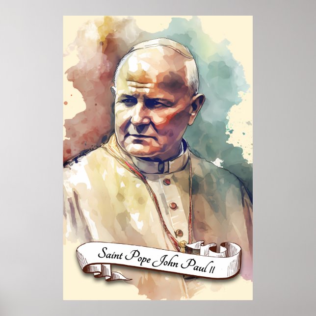 Saint Pope John Paul II Poster (Front)